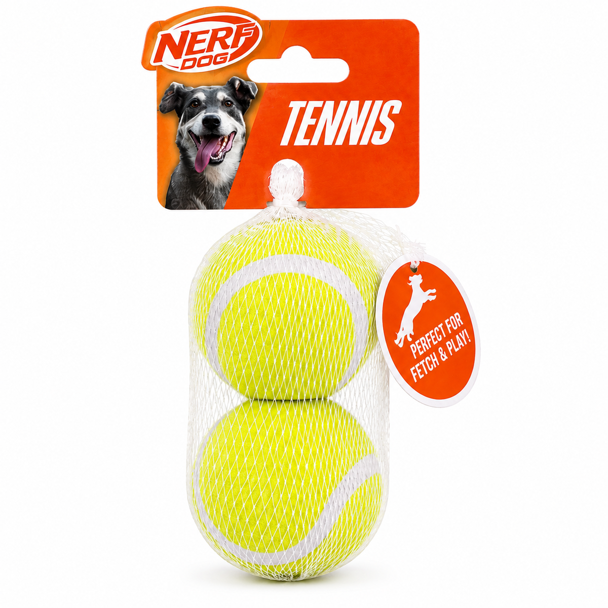 NERF DOG Tennis Balls – 2 Pack Dog Fetch Toys