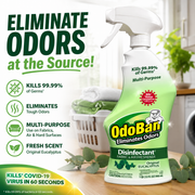 OdoBan Disinfectant Fabric & Air Freshener – Original Eucalyptus, 32 fl oz